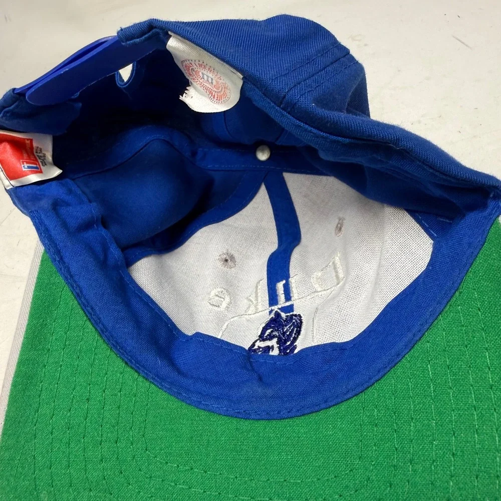 Vintage Duke Blue Devils Snapback Hat Twins Enterprise Blue Grey Mens Cap NCAA